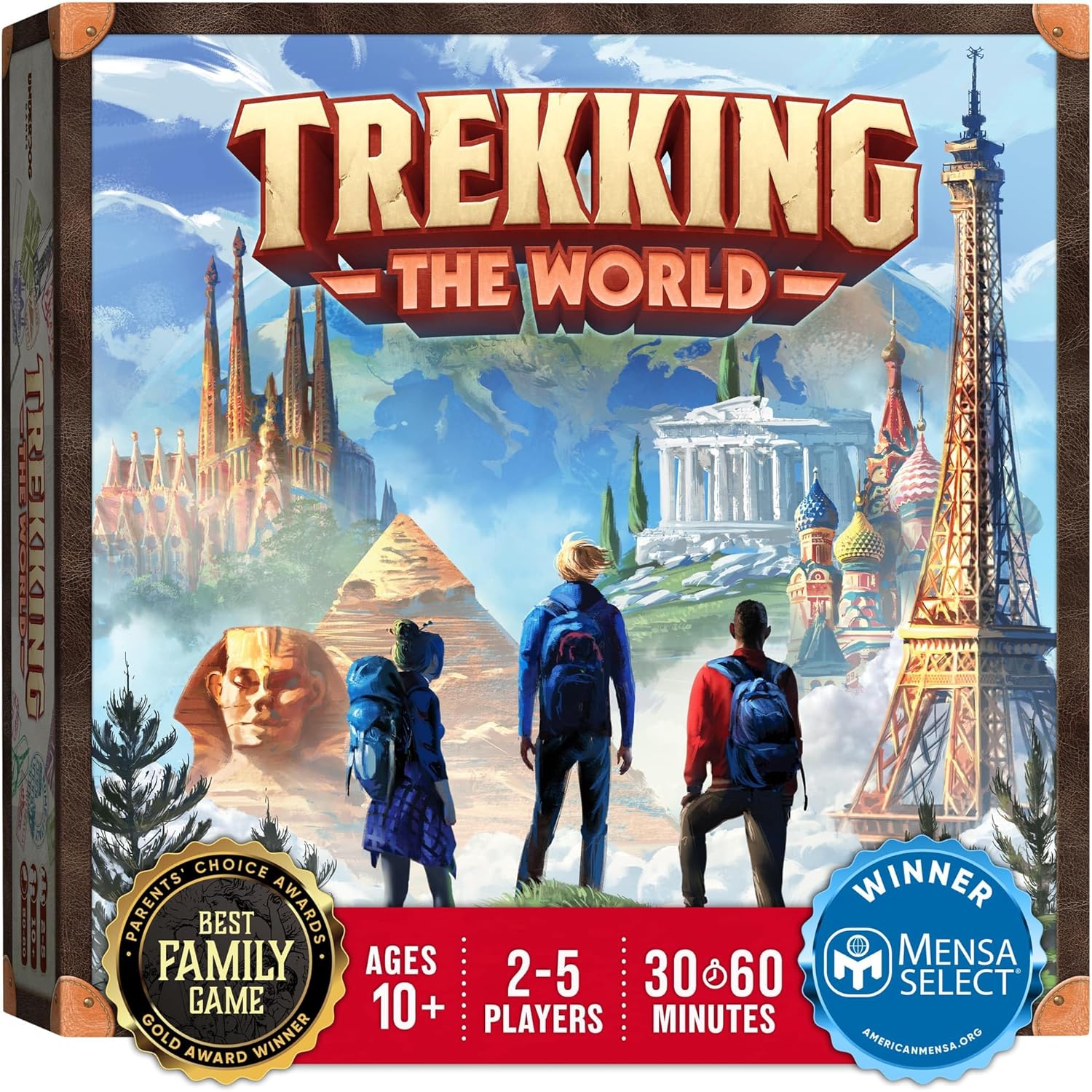 Trekking The World - The Award-Winning Board Game for Family Night | Explore The Wonders of The World | Perfect for Kids & Adults | Ages 10 and Up