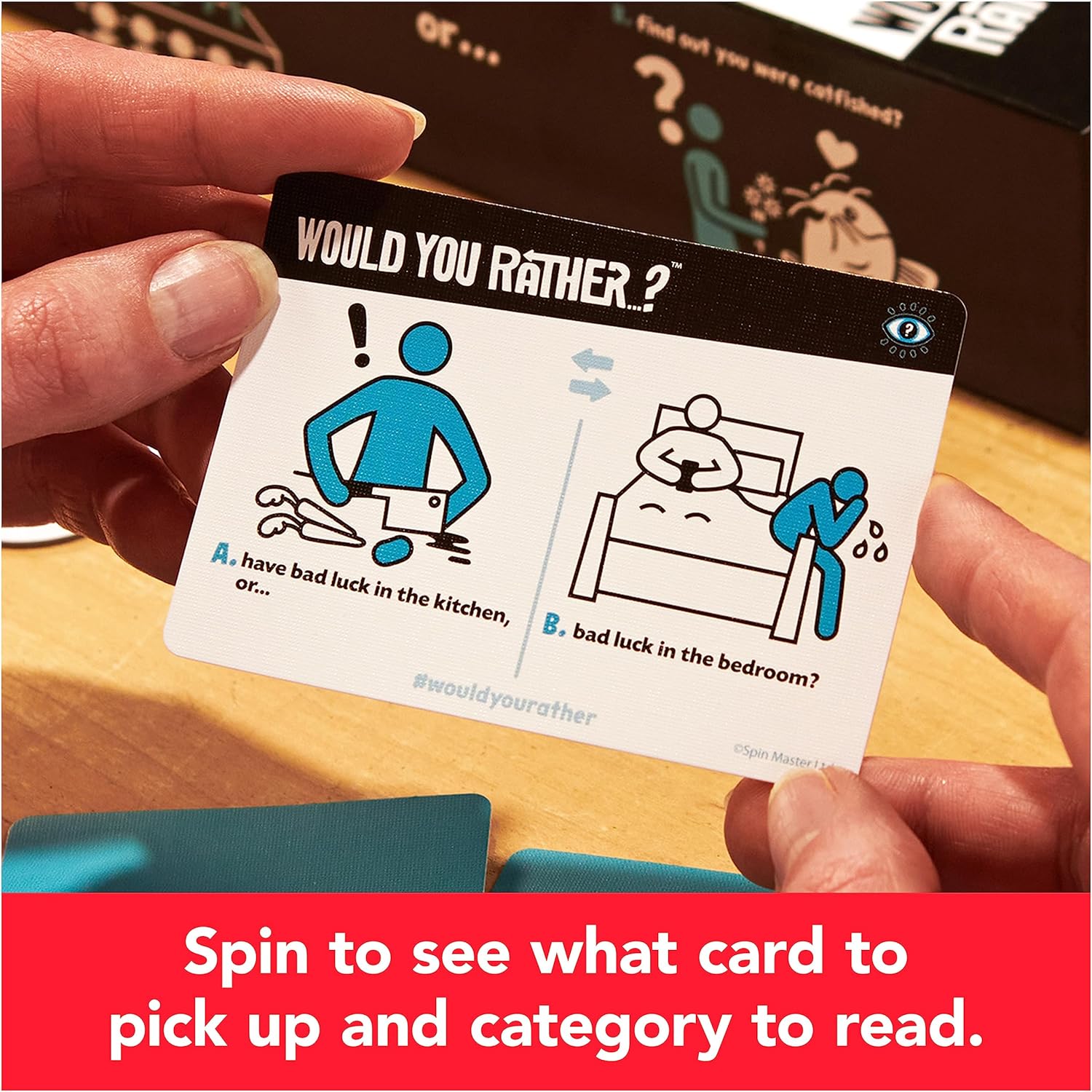 Would You Rather? The Game | 3-6 Player Card Game| Funny Gifts| Party Games| Family Games| Fun Games| Board Games for Adults & Teens Ages 14 and up