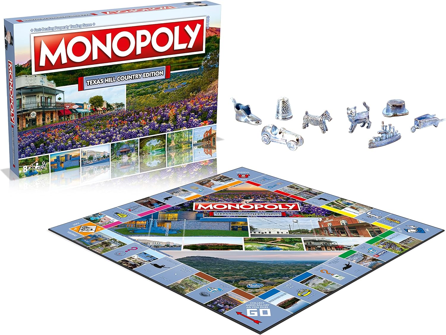 Monopoly Board Game - Texas Hill Country Edition: 2-6 Players Family Board Games for Kids and Adults, Board Games for Kids 8 and up, for Kids and Adults, Ideal for Game Night