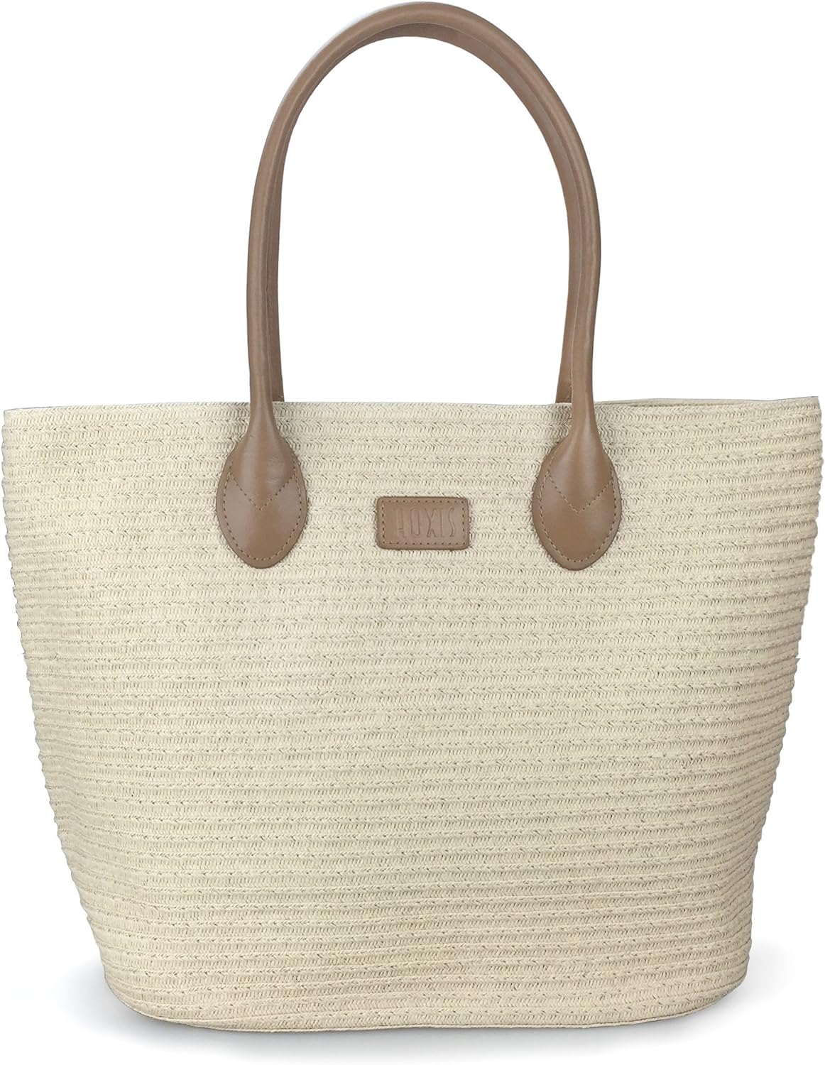 Straw Rattan Women Tote Summer Beach Shoulder Handbag Medium Size 17.8''x12.6"x5.1