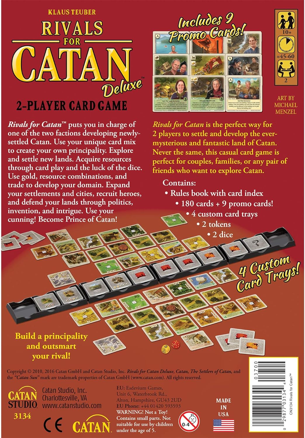 Rivals for CATAN Card Game DELUXE EDITION | Civilization Building Strategy Game | Family Game for Adults and Kids | Ages 10+ | 2 Players | Average Playtime 45-60 Minutes | Made by CATAN Studio