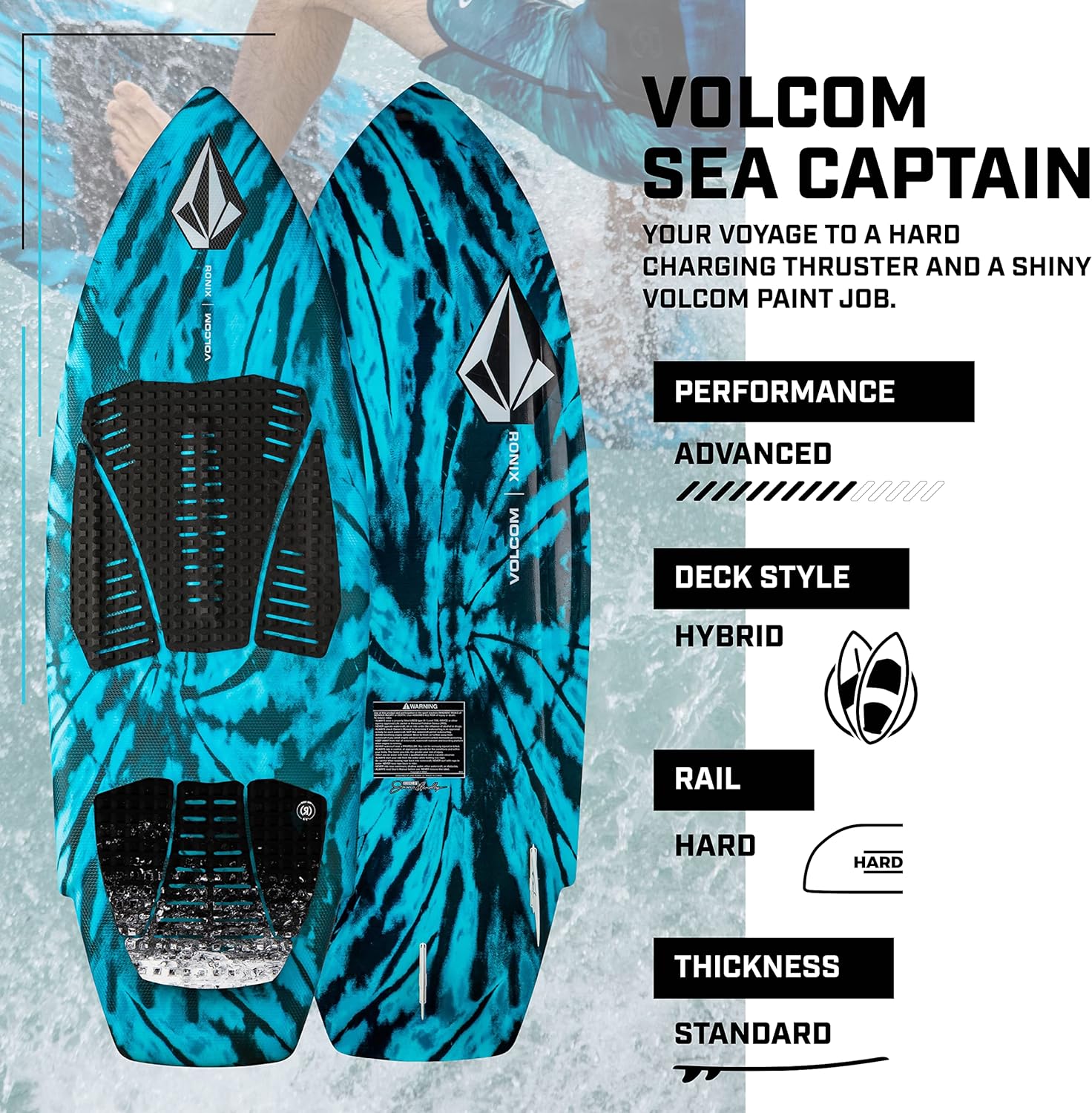 Ronix Volcom Sea Captain Wakesurf Board