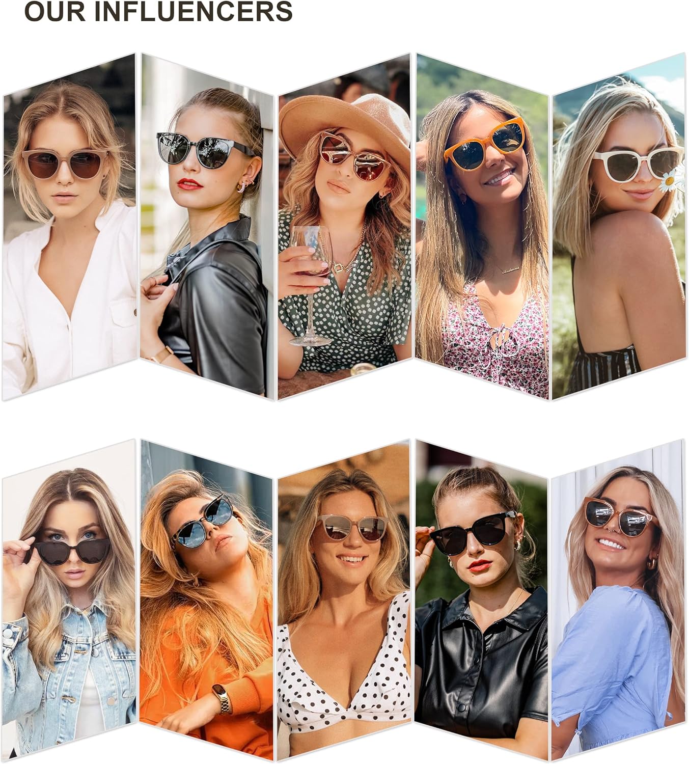 SOJOS Round Polarized Sunglasses for Women Fashion Trendy Style UV Protection Lens Sunnies Sunglasses SJ2175