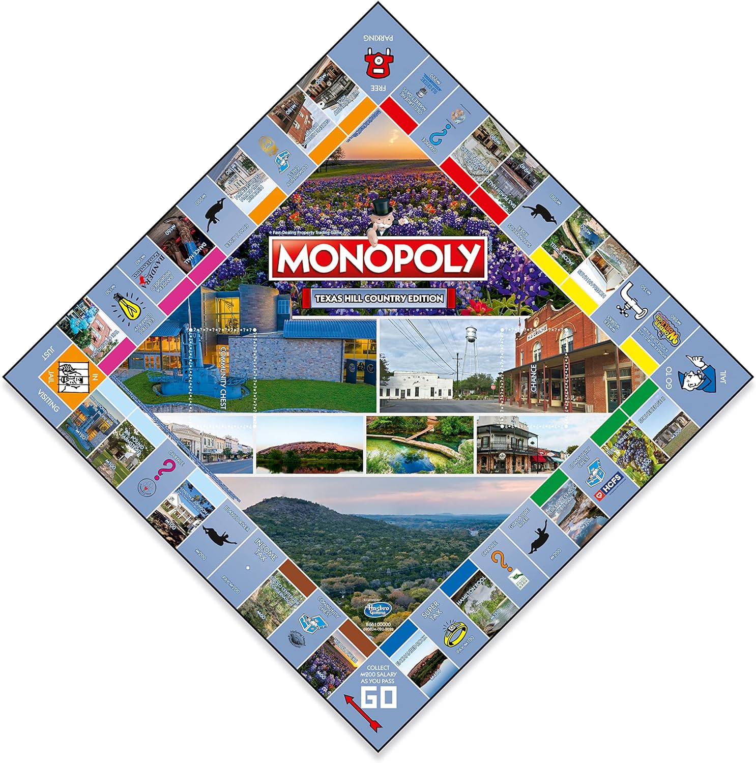 Monopoly Board Game - Texas Hill Country Edition: 2-6 Players Family Board Games for Kids and Adults, Board Games for Kids 8 and up, for Kids and Adults, Ideal for Game Night