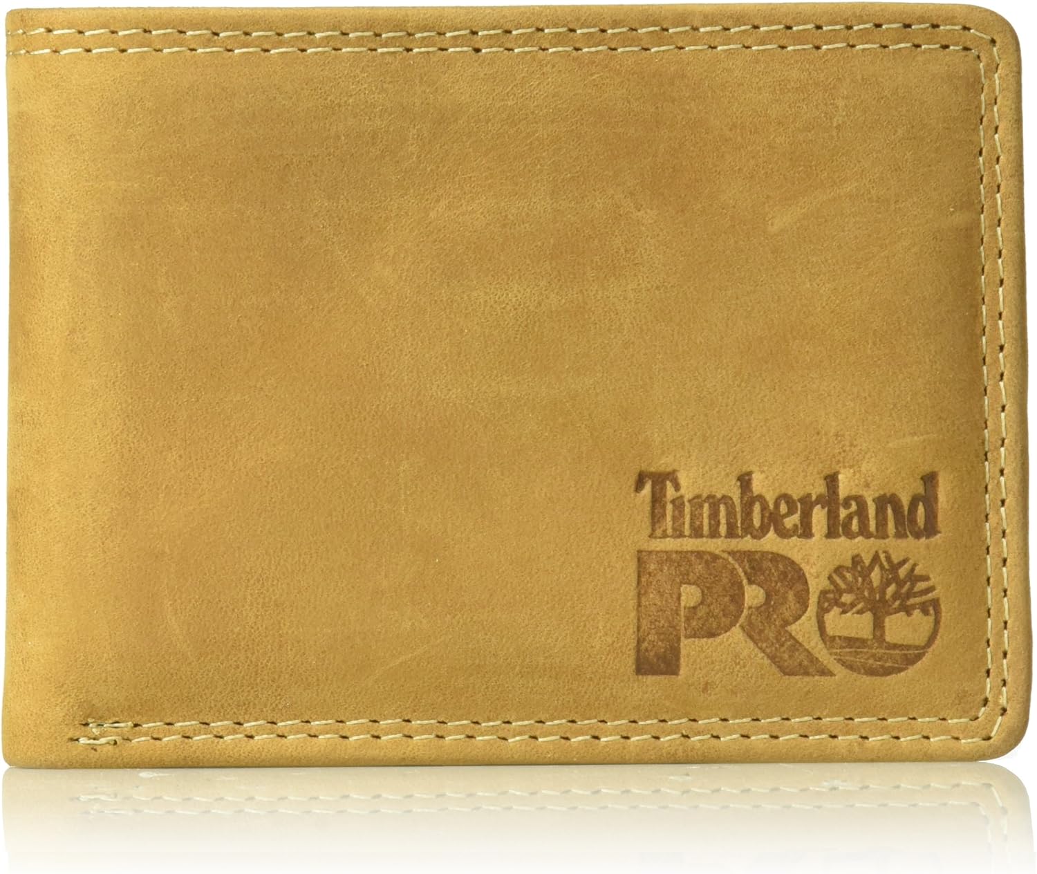 Timberland PRO Men's Leather RFID Wallet with Removable Flip Pocket Card Carrier