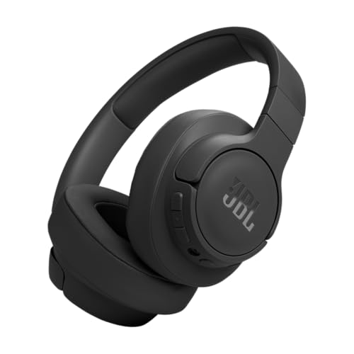 JBL TUNE 770NC - Adaptive Noise Cancelling with Smart Ambient Wireless Over-Ear Headphones, Bluetooth 5.3, Up to 70H battery life with speed charge, Lightweight, comfortable & foldable design (Black)