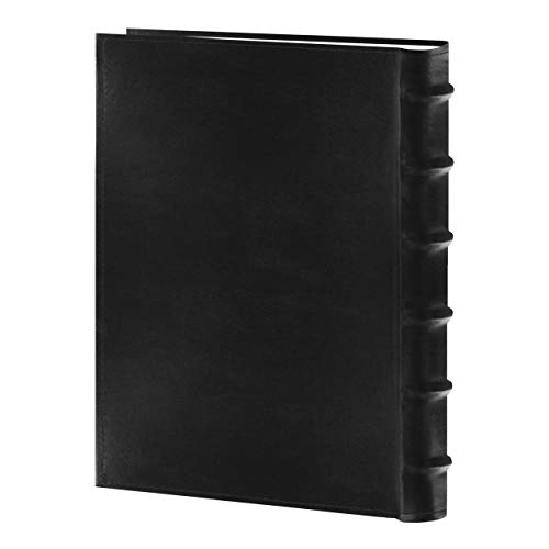 Pioneer Sewn Bonded Leather BookBound Bi-Directional Photo Album, Holds 300 4x6" Photos, 3 Per Page. Color: Black.