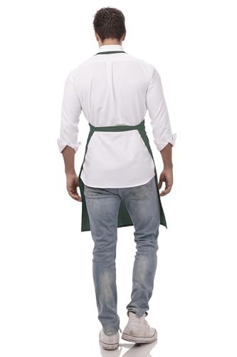 Chef Works Unisex Butcher Apron, Hunter Green, One Size