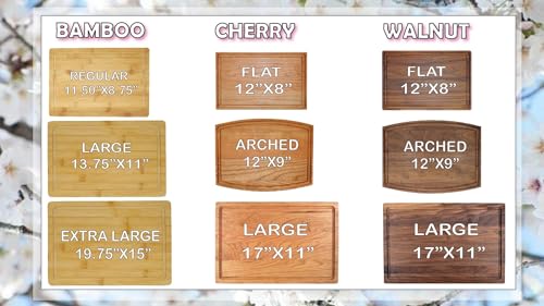 Silverhill Design Customized Love: Personalized Engraved Wood Cutting Boards for Couples - Ideal Gift for Weddings, Anniversaries, Housewarming and Real Estate Closing