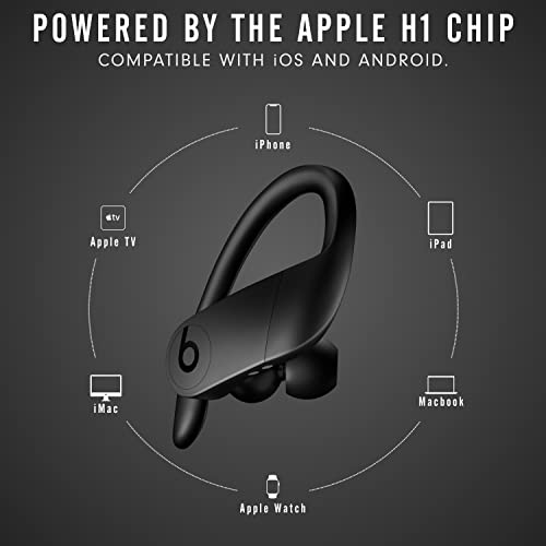 Beats Powerbeats Pro Wireless Earbuds - Apple H1 Headphone Chip, Class 1 Bluetooth Headphones, 9 Hours of Listening Time, Sweat Resistant, Built-in Microphone - Black