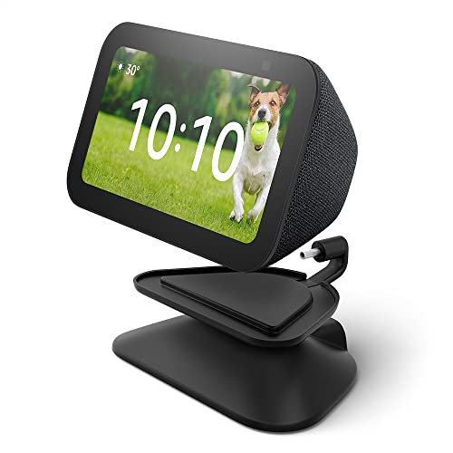 Echo Show 5 (3rd Gen) Adjustable Stand with USB-C Charging Port | Charcoal