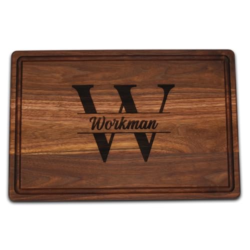 Refine Kitchenware Personalized Cutting Board, USA Made Custom Monogrammed Cutting Board, Custom Wedding Gift, Personalized Charcuterie Board, Made in the USA