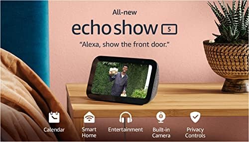 Echo Show 5 (3rd Gen)| Glacier White with Sengled Smart Color Bulb