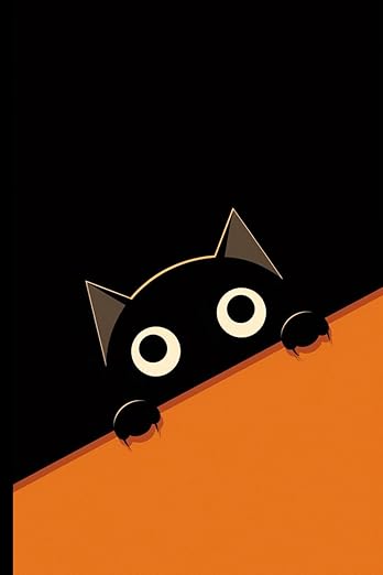 WishMerge Black Cat Bullet Journal Cover Design