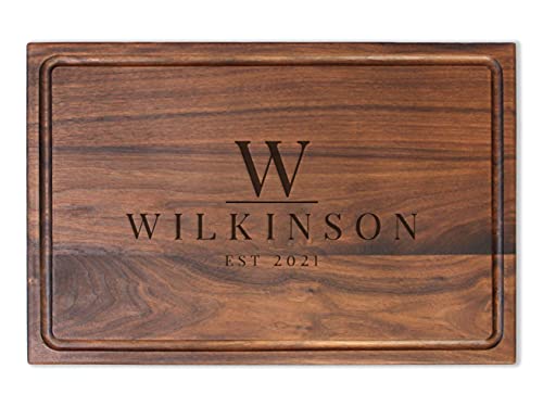 Refine Kitchenware Personalized Cutting Board, USA Made Custom Monogrammed Cutting Board, Custom Wedding Gift, Personalized Charcuterie Board, Made in the USA