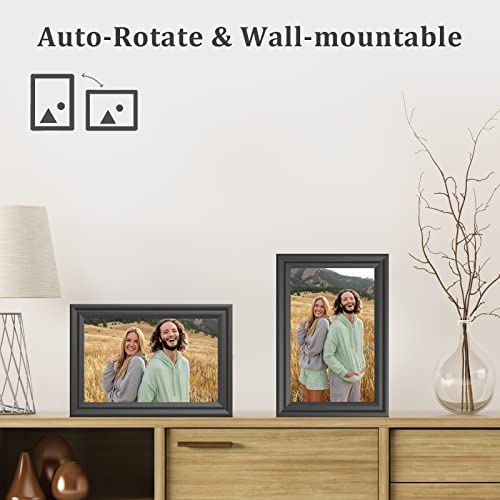 Forc Digital Picture Frame WiFi 10.1 Inch Digital Photo Frame, Electronic Picture Frame, 16GB Storage, Auto-Rotate, IPS Touch Screen, Easy Setup and Share Photos and Videos via Free App from Anywhere