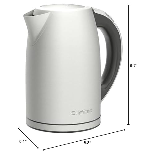 Cuisinart 1.7-Liter Stainless Steel Cordless Electric Kettle with 6 Preset Temperatures