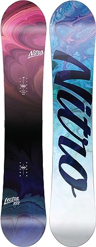 Nitro LECTRA BRD '23 Women's Snowboards All-Mountain Board, Directional, Flat-Out Rocker, All-Terrain