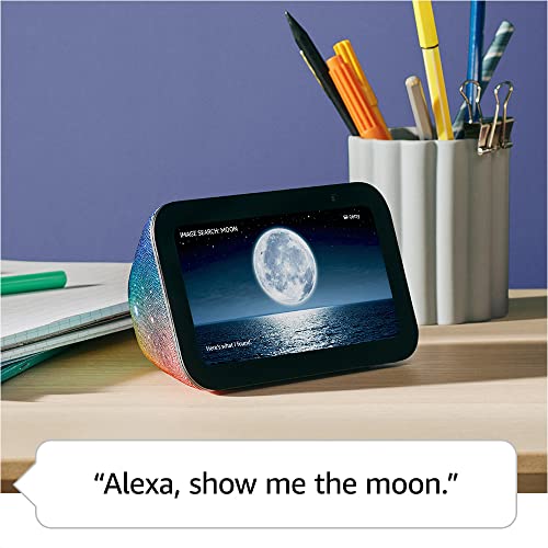 Amazon Echo Show 5 (3rd Gen, 2023 release) Kids | Designed for kids, with parental controls | Galaxy