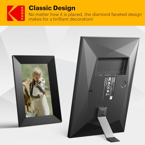 KODAK Digital Picture Frame, 32G 7 Inch WiFi Digital Photo Frame 1024x600 HD IPS Touch Screen, Auto-Rotate, Share Photos and Videos for Anywhere Anytime, for Friends and Family