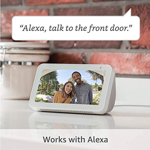 Ring Video Doorbell (Satin Nickel) bundle with Echo Show 5 (3rd Gen)