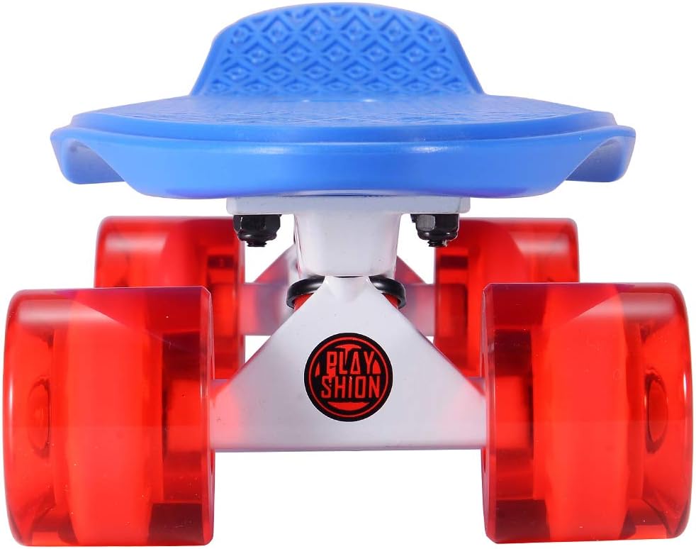 Mini Cruiser Skateboard for Kids, Beginners, and Adults - Lightweight and Portable 22 Inch Skateoard for Easy Riding - Supports Up to 300 lbs