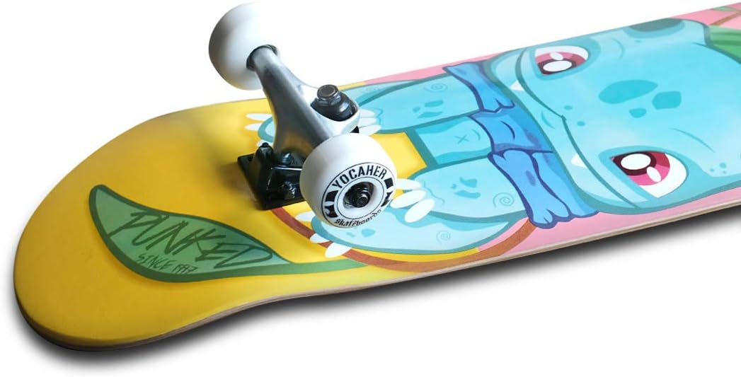 Yocaher Punked Complete Skateboards 7.75" or 8.25" or Mini Cruiser or Micro Cruiser Shapes - Pika, Candy, and Chimp Series