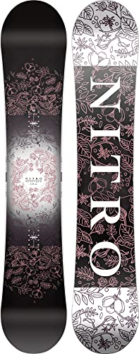 Nitro Snowboards Women's Mystique BRD '23, Allmountainboard, Directional Twin, Gullwing Rocker, All-Terrain