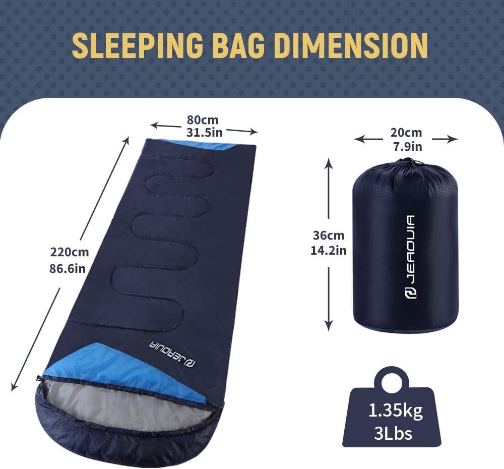 Sleeping Bags for Adults Backpacking Lightweight Waterproof- Cold Weather Sleeping Bag for Girls Boys Mens for Warm Camping Hiking Outdoor Travel Hunting with Compression Bags