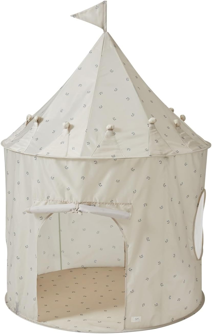 3 Sprouts Kids Play Tent with Eco-Friendly Recycled Fabric - Fun and Spacious Playhouse for Indoor Games for Toddlers and Children Ages 3-10 - Durable Fort House for Boys and Girls - Blueberry Taupe