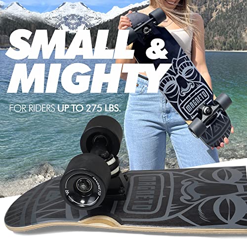 Magneto Complete Skateboard | 27.5" x 7.5" | Canadian Maple Wood | 60 MM Urethane Wheels | Double Kick Concave Deck | Kids Skateboard Cruiser Skateboards | Skateboard for Beginners, Teens & Adults