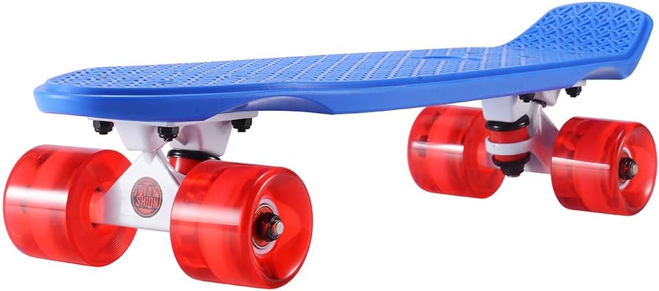 Mini Cruiser Skateboard for Kids, Beginners, and Adults - Lightweight and Portable 22 Inch Skateoard for Easy Riding - Supports Up to 300 lbs