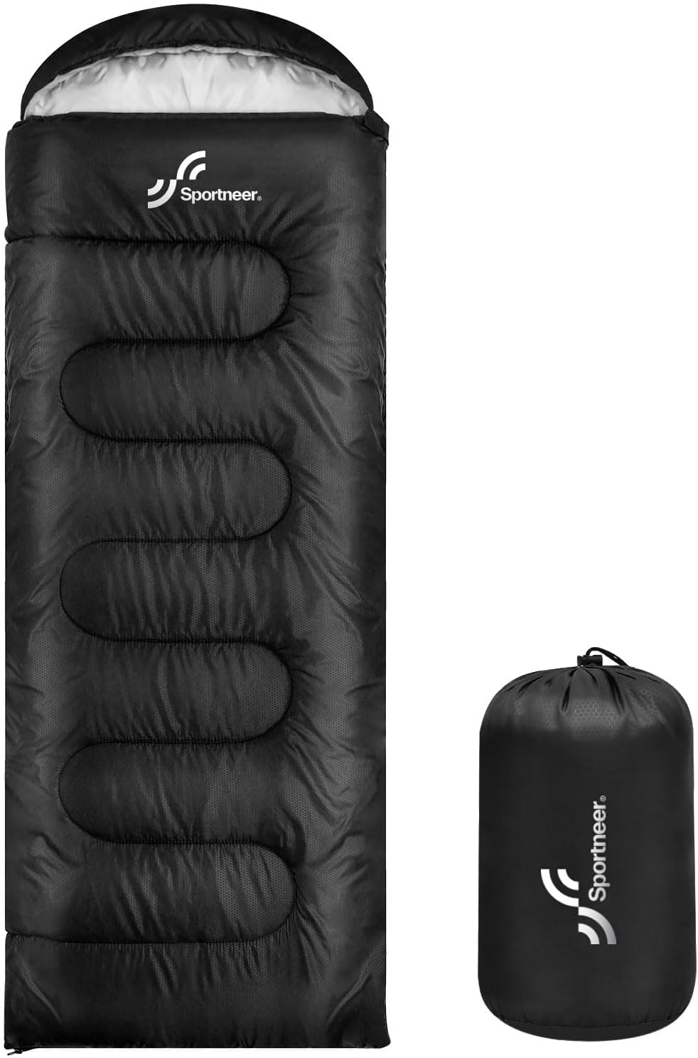 Sleeping Bags for Adults, Sportneer Sleeping Bag 3-4 Season Warm Weather Waterproof Lightweight Camping Sleeping Bag for Camping Backpacking Hiking Outdoor Travel