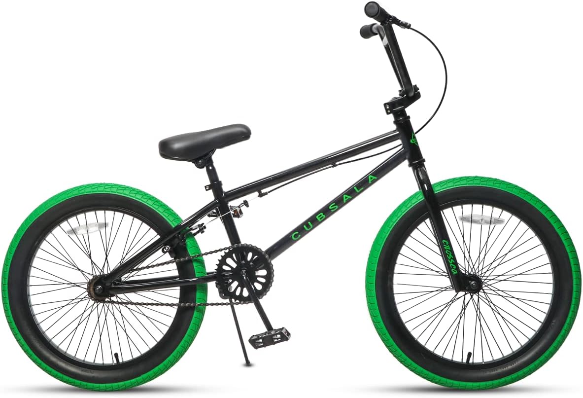 Crossea 18 20 Inch Freestyle BMX Bike for Over 5 Years Old Kids and Beginner-Level Rider, Multiple Colors