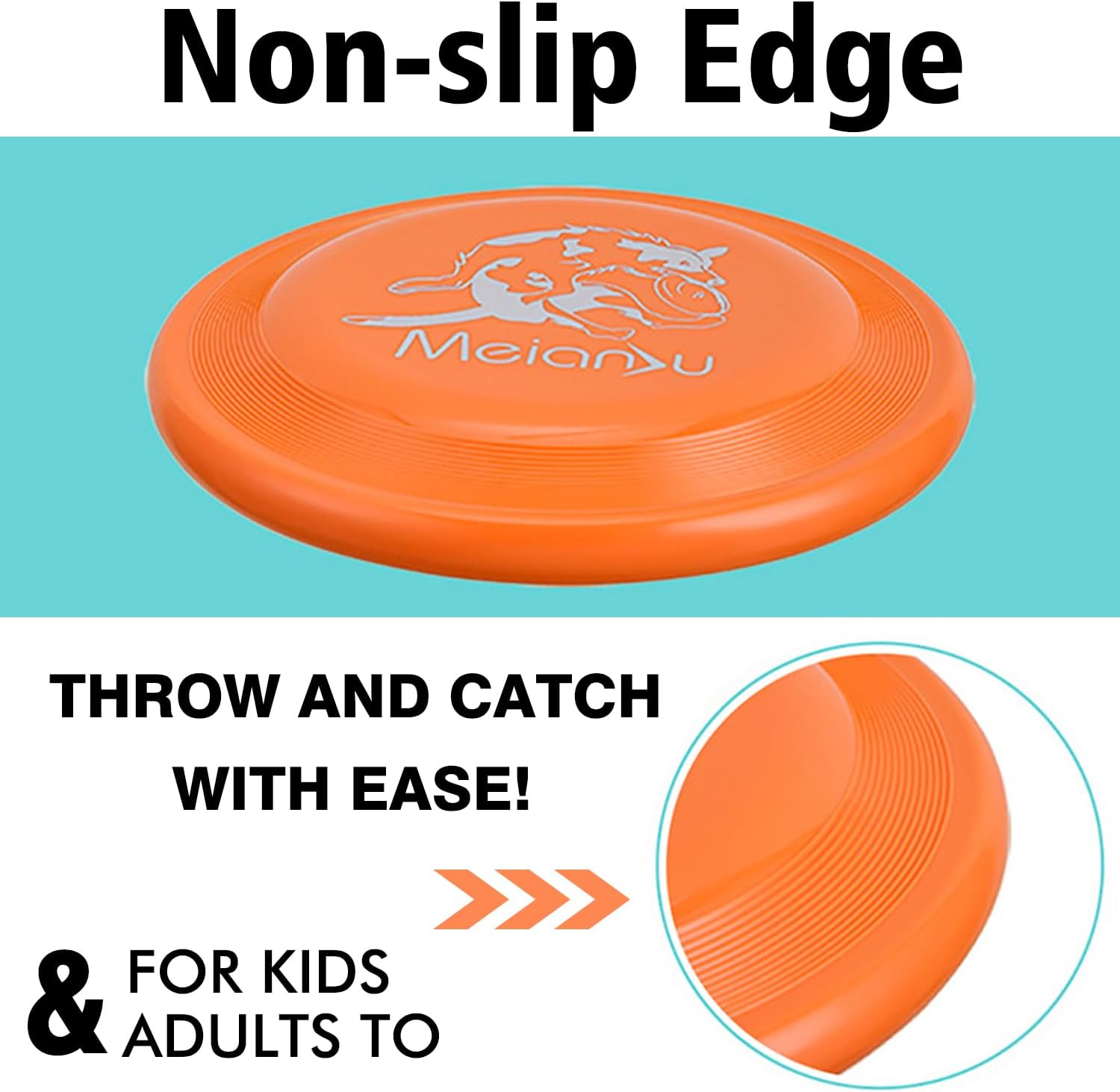 Sports Flying Disc - Compeition Flying Discs for Beach, Backyard, Lawn, Park, Camping and More - Great for All Ages Outdoor Flying Disc Training