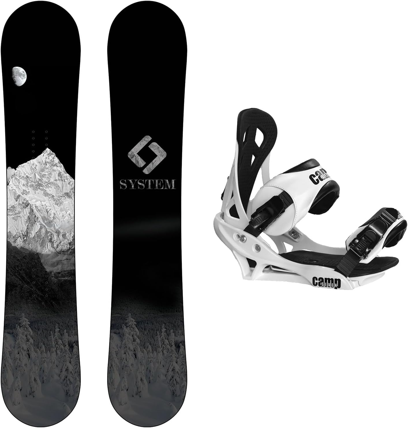 2024 MTN Snowboard with Summit Bindings Men's Snowboard Package…