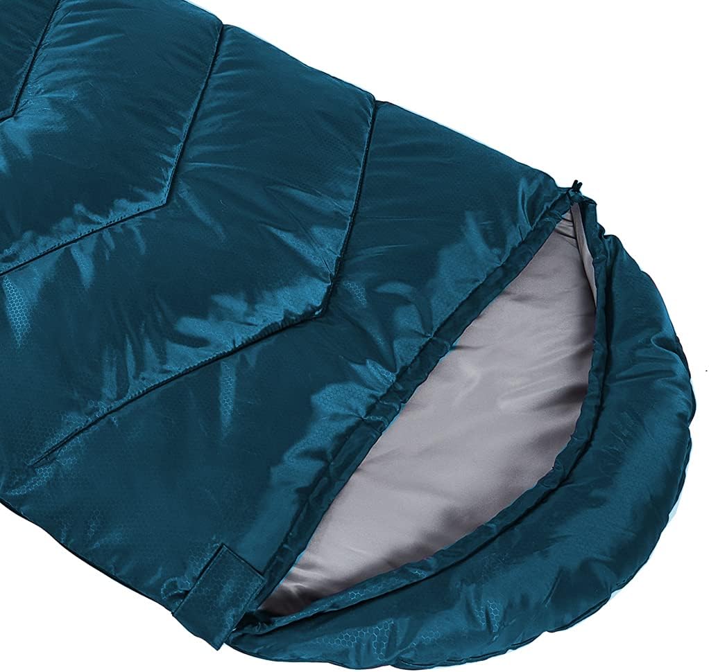 Sleeping Bag 4 Seasons Adults & Kids for Camping Hiking Trips Warm Cool Weather,Lightweight and Waterproof with Compression Bag,Indoors Outdoors Activities