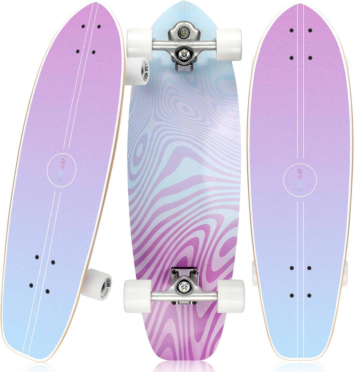 Cruiser Skateboards for Kids, 32x9 inch Complete Skateboard for Boys Girls, Mini Cruiser Longboard Made for Beginners, 7 Layer Canadian Maple Skate Boards for Teens Youths and Adults…