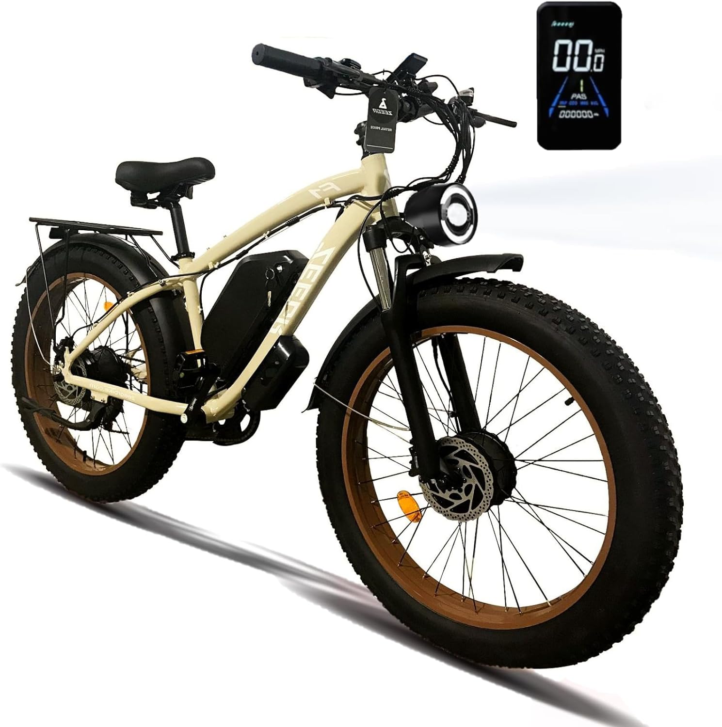 Electric Bike for Adults,2 * 1000W Dual Battery e Bike 48V 23AH with Hydraulic Shock Absorber 35MPH,26”x4” Fat Tire Electric Bicycle for Snow Beach Mountain off Road Commuter