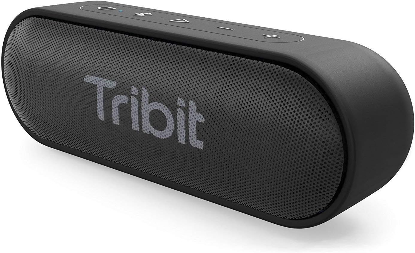 Tribit Bluetooth Speaker, XSound Go Speaker with 16W Loud Sound & Deeper Bass, 24H Playtime, IPX7 Waterproof, Bluetooth 5.0 TWS Pairing Portable Wireless Speaker for Home, Outdoor (Upgraded)