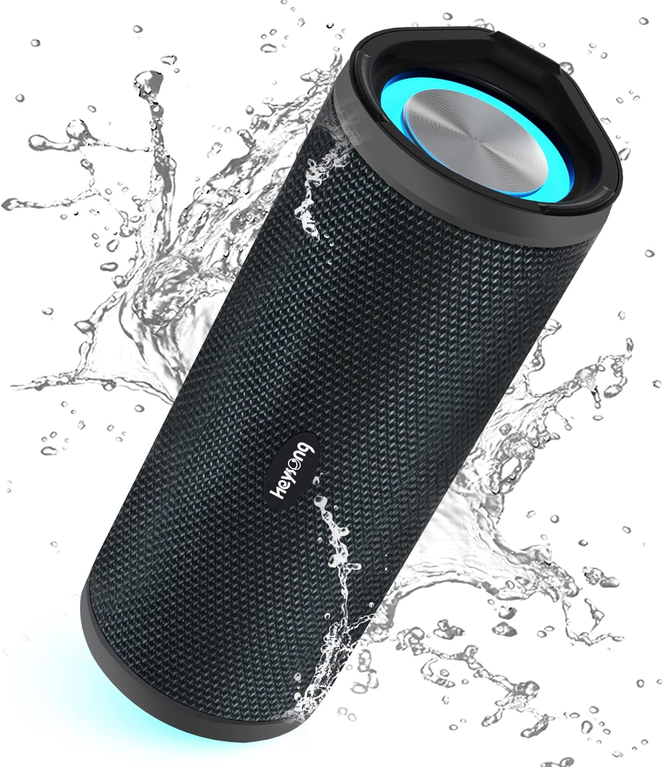 HEYSONG Portable Bluetooth Speaker, Wireless Outdoor Speakers, IPX7 Waterproof, 40H Playtime, TF Card, Loud Stereo Sound for Beach, Boat, Pool, Camping, Bike, Shower, Gifts for Men