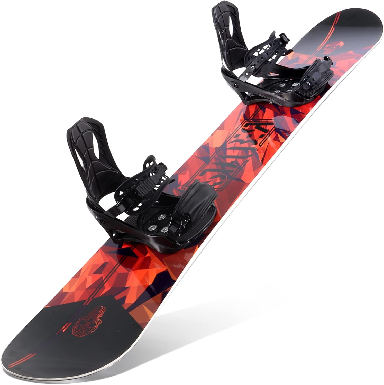 STAUBER Summit Snowboard & Binding Package Size 128, 133, 138, 143, 148,153,158,161- Best All-Terrain, Twin Directional, Hybrid Profile Snowboard & Bindings for All Levels