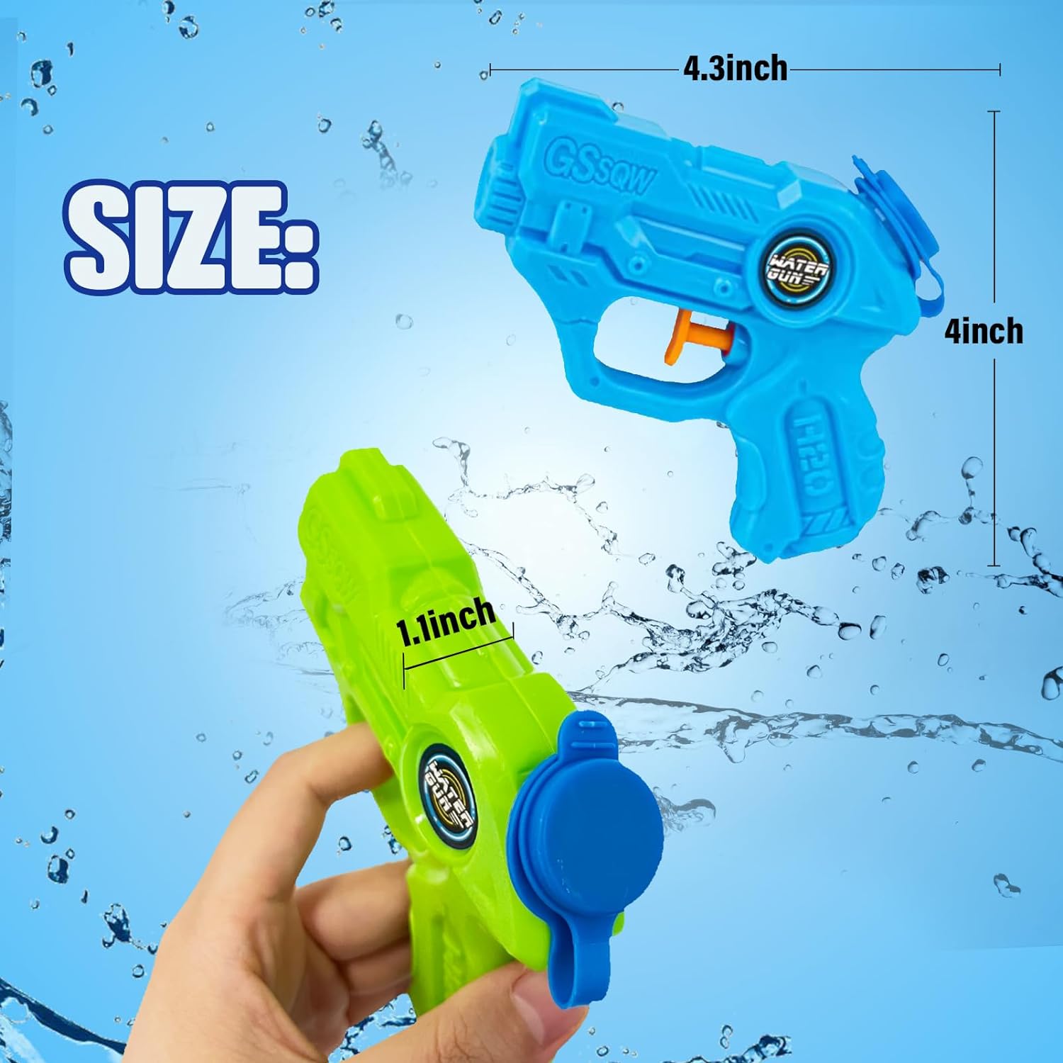 Water Guns for Kids, Squirt Guns Mini Water Blaster Small Water Pistol Toys for Boys Girls Toddlers, Ideas Gift Toys for Summer Outdoor Swimming Pool Beach Water Fighting Toys