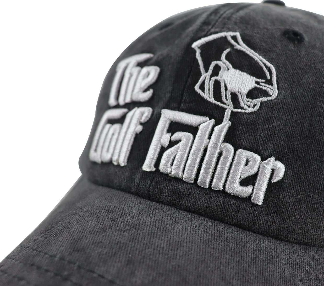 The Golf Father Baseball Cap for Men, Funny 3D Embroidered Adjustable Cotton Golf Gifts Dad Hat