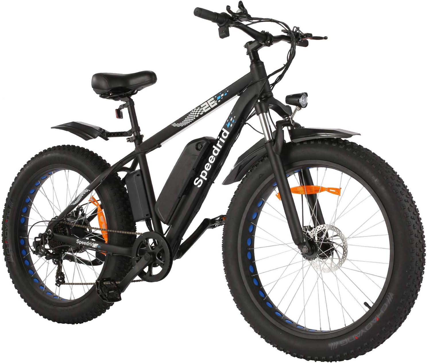 ANCHEER Electric Bike 27.5''/ 26'' Electric Mountain Bike 500W 48V Removable Battery, 20MPH Electric Bike for Adults Commuter Cruiser with 50 Miles Range, Suspension Fork