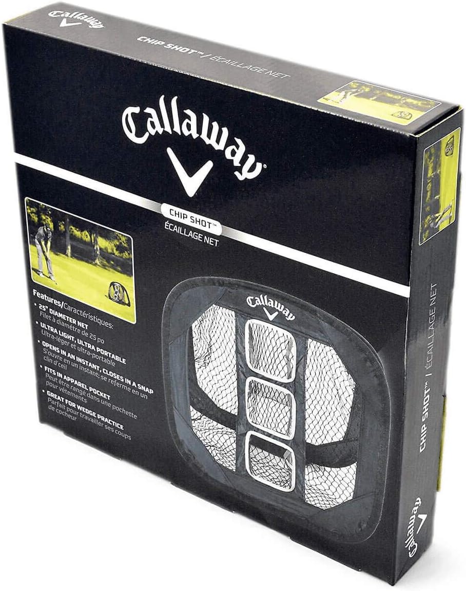 Callaway Chip-Shot Golf Chipping Net, Collapsible Golf Net for Outdoor & Indoor Practice, Black