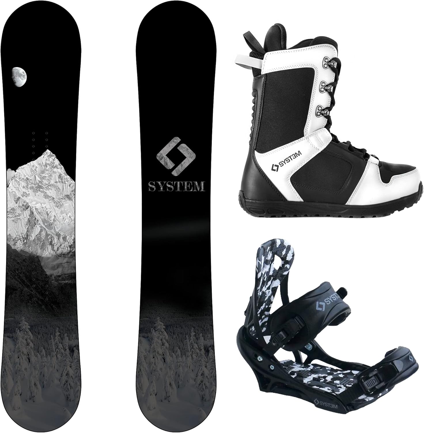 2024 System MTN and APX Complete Men's Snowboard Package