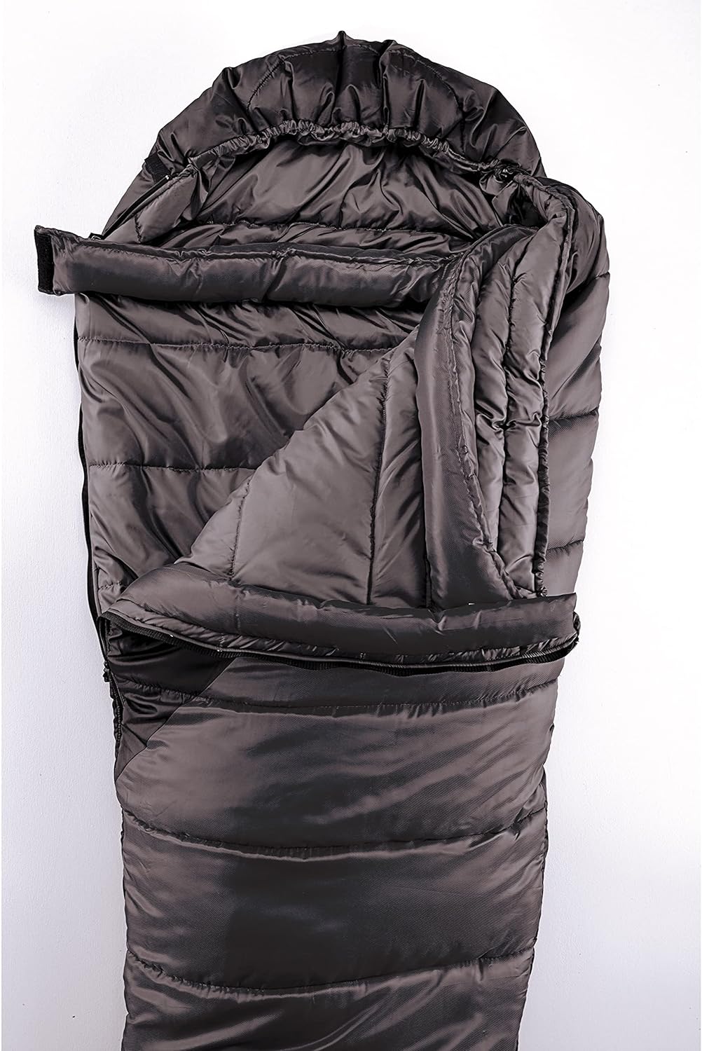 Coleman North Rim Cold-Weather Mummy Sleeping Bag, 0°F Sleeping Bag for Big & Tall Adults, No-Snag Zipper with Adjustable Hood for Warmth and Ventilation