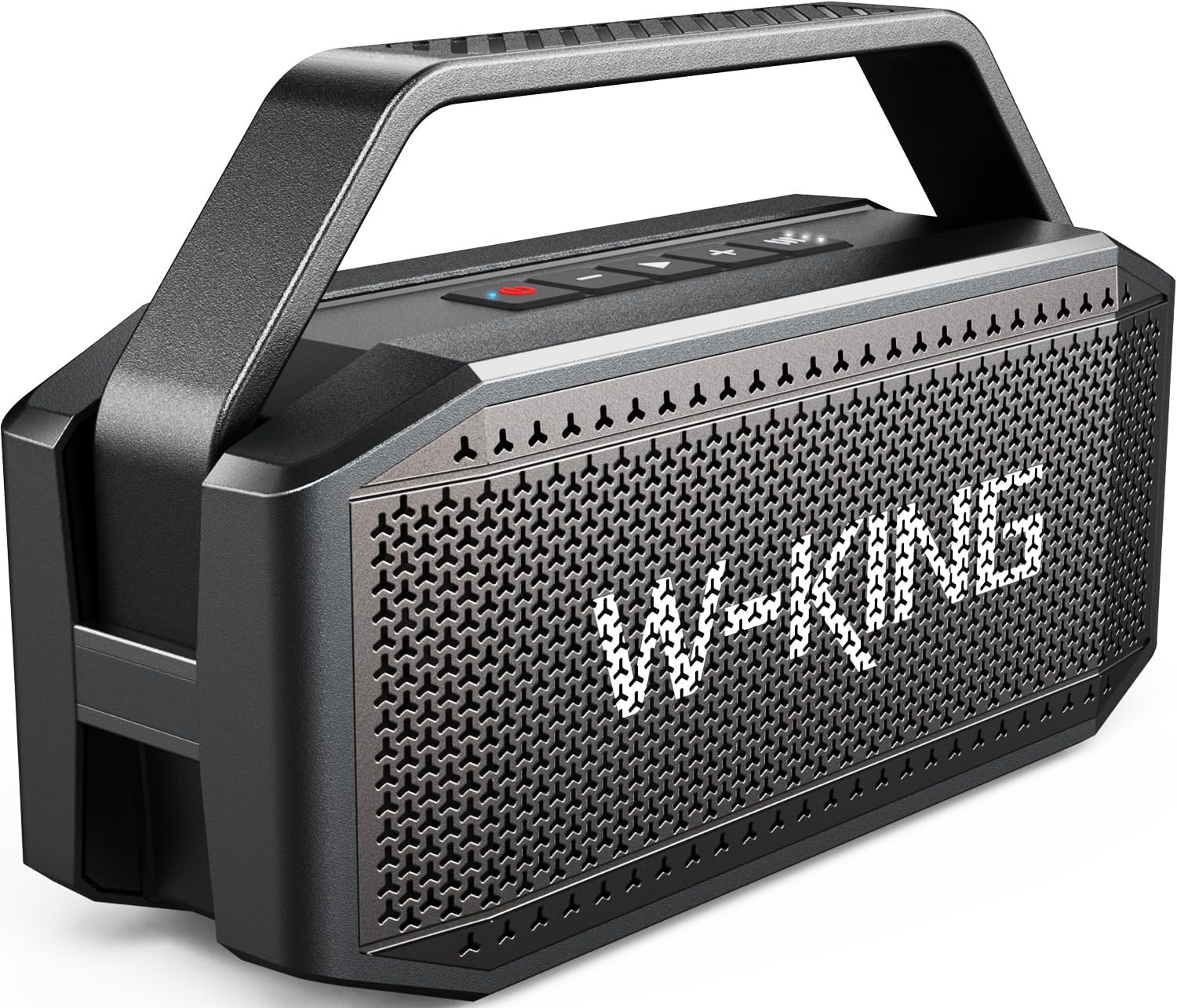 W-KING Bluetooth Speaker, 80W PEAK IPX6 Waterproof Loud Portable Bluetooth Speaker Wireless with 2 Full-Range Drivers/Rich Bass,2 Pairing/30H/U-Disk/TF Card/AUX/EQ, Party Boombox Outdoor Large Speaker