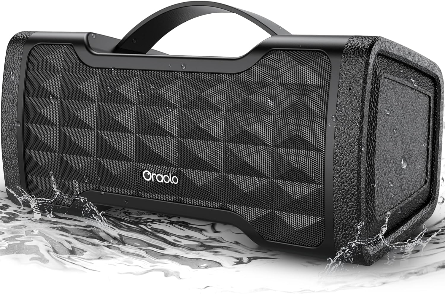 Oraolo Bluetooth Speaker Loud Portable Bluetooth Speaker, Upgrade 40W Large Speaker Stereo Sound, IPX6 Waterproof, Support USB/AUX Input, Built-in Mic for Home Party Outdoor